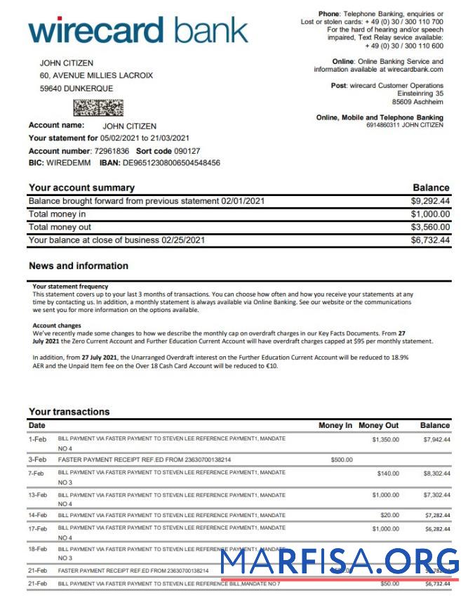 Германия Aschheim Wirecard макет