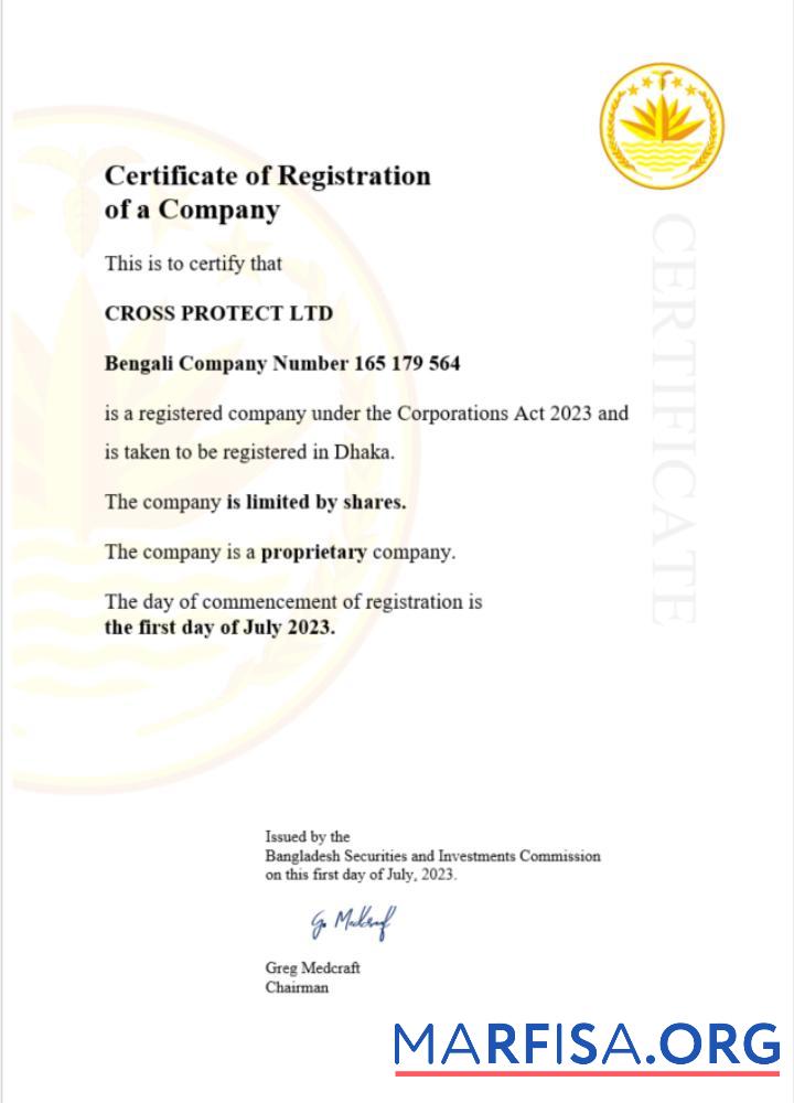 Bearbeitbar Bangladesch Zertifikat of Registrierung Word and PDF Vorlage