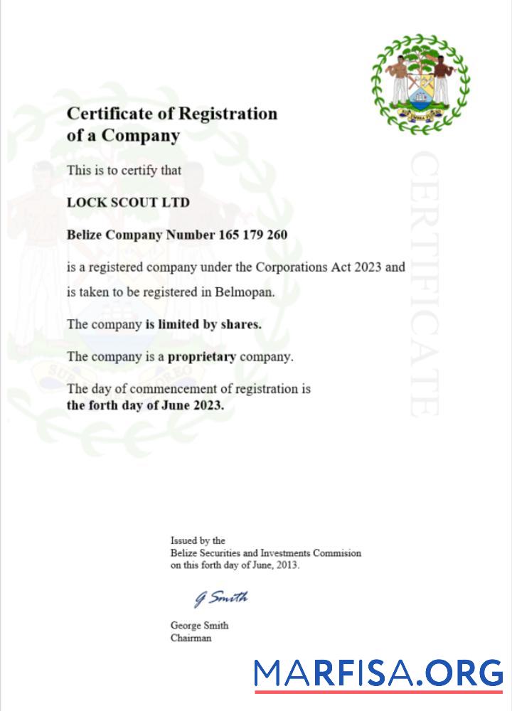 Realistisch Belize Zertifikat of Registrierung Word and PDF Vorlage