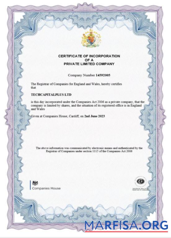 Realistisch England and Wales Zertifikat of incorporation Registrierung, Word and PDF Vorlage Version 2
