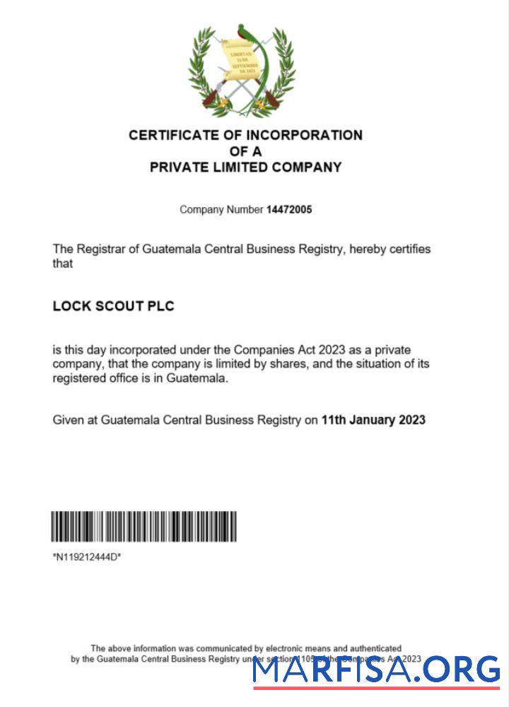 Realistisch Guatemala Zertifikat of Registrierung Word and PDF Vorlage (2)