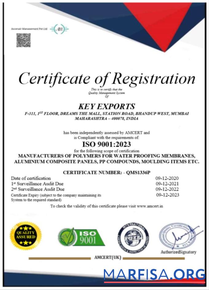 Premium Indien Key Export Zertifikat of Registrierung Word and PDF Vorlage