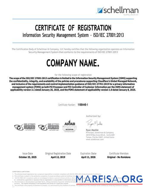 Professionell USA Florida Zertifikat of Registrierung Word and PDF Vorlage, Version 2