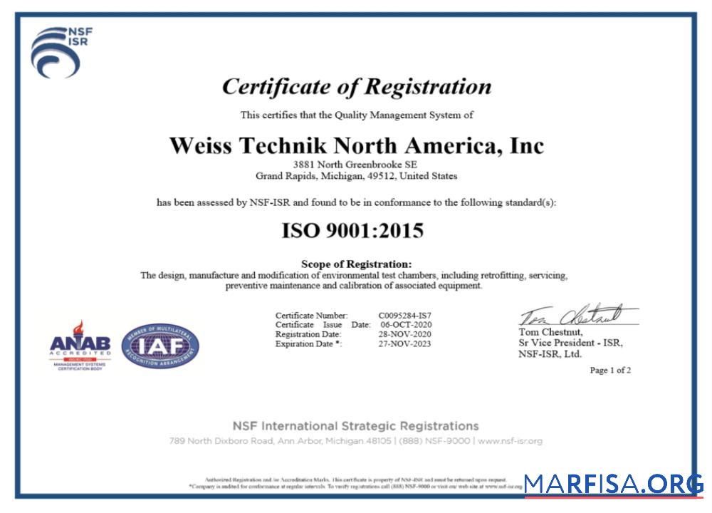 Premium USA ISO Zertifikat of Registrierung Word and PDF Vorlage