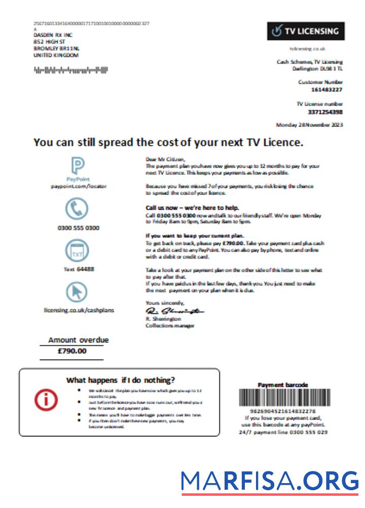 TV Licensing Счёт за коммунальные услуги Бизнес Счёт, SCR шаблон
