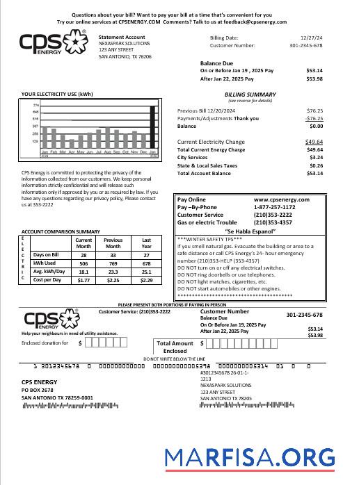 США CPS ENERGY дизайн