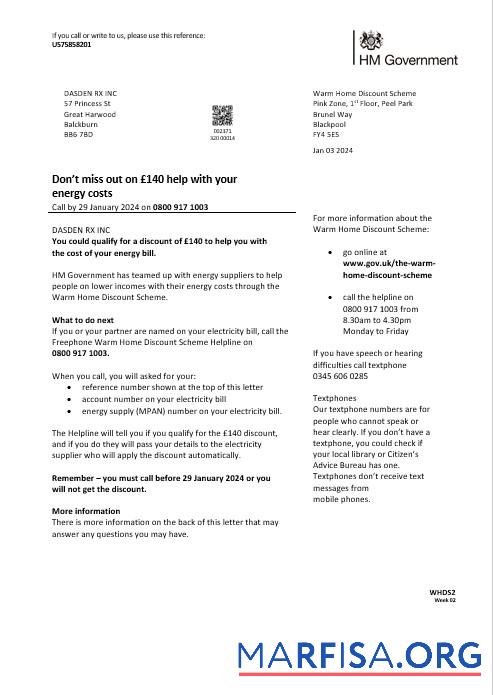 Профессиональный Великобритания HM Government Warm Home Energy Бизнес Счёт за коммунальные услуги Счёт Шаблон in Word and PDF Форматы