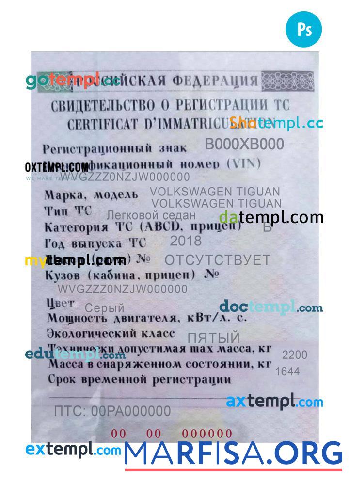Россия vehicle Регистрация plates макет