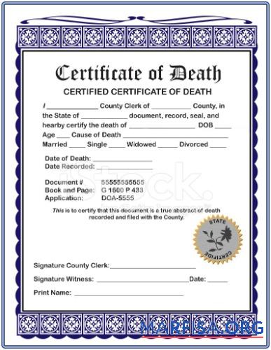 Certified Zertifikat of Tod Probe