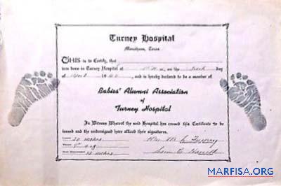 Massachusetts Carney hospital Geburt Zertifikat Vorschau