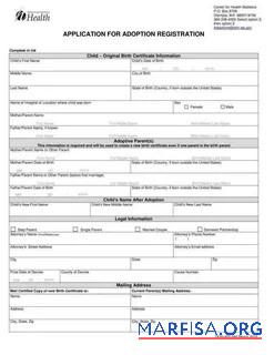 Neu York Registry of public Gesundheit adoption Zertifikat Design