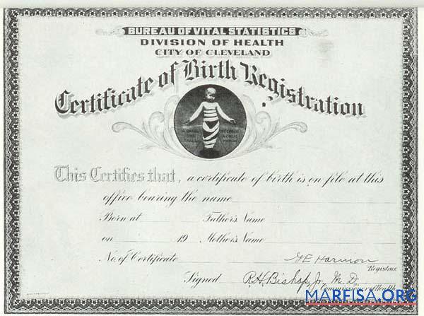 Ohio Division of Gesundheit Geburt Zertifikat Design