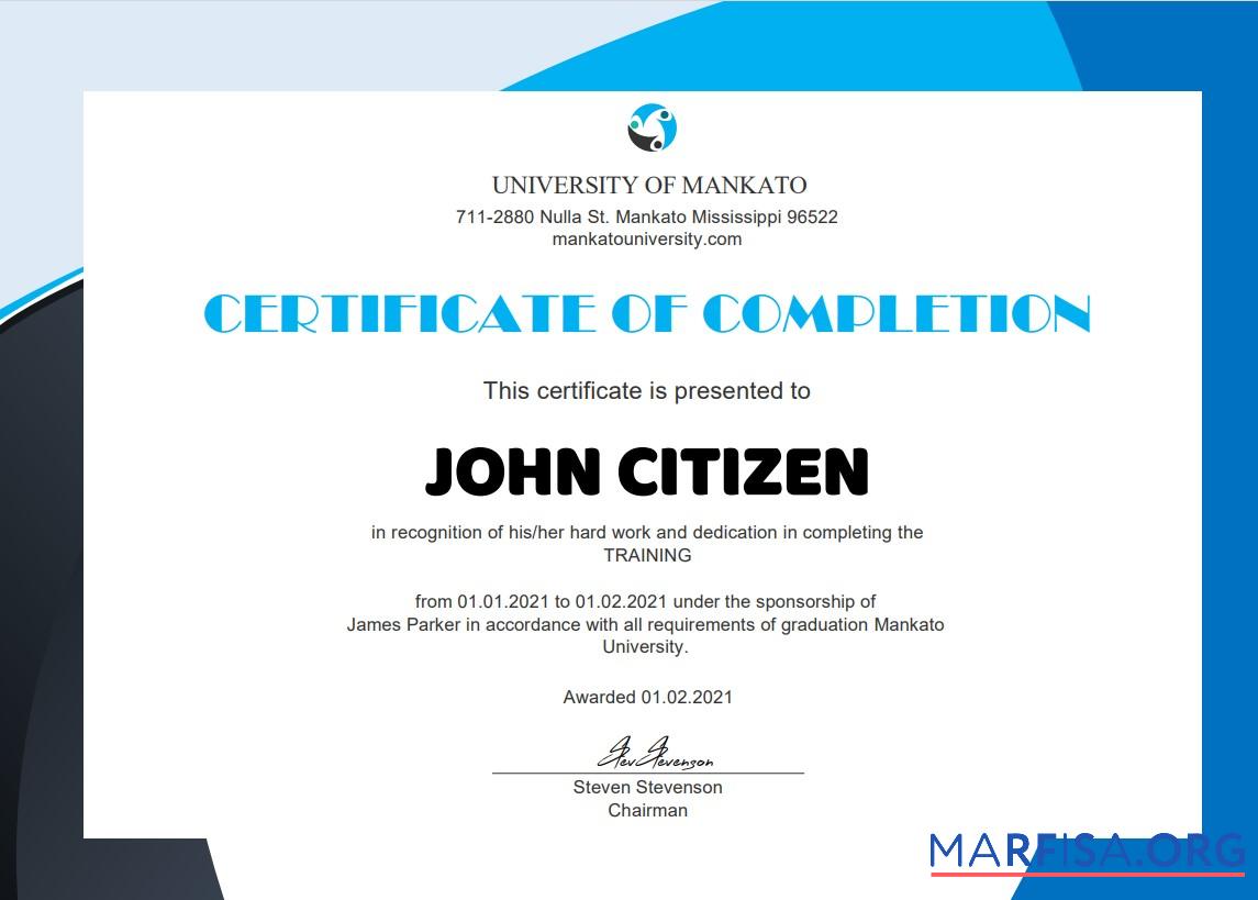 USA HR internship cert Mockup