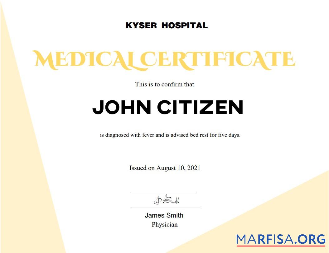 USA Medizinisch cert Version 2 Vorschau