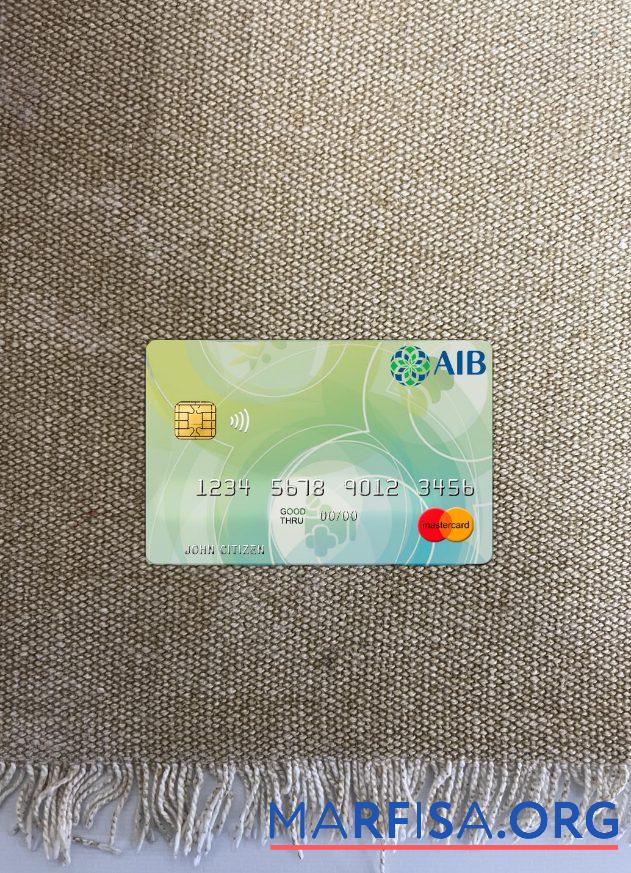 Афганистан International Банковский mastercard фотообраз Лицевая сторона макет