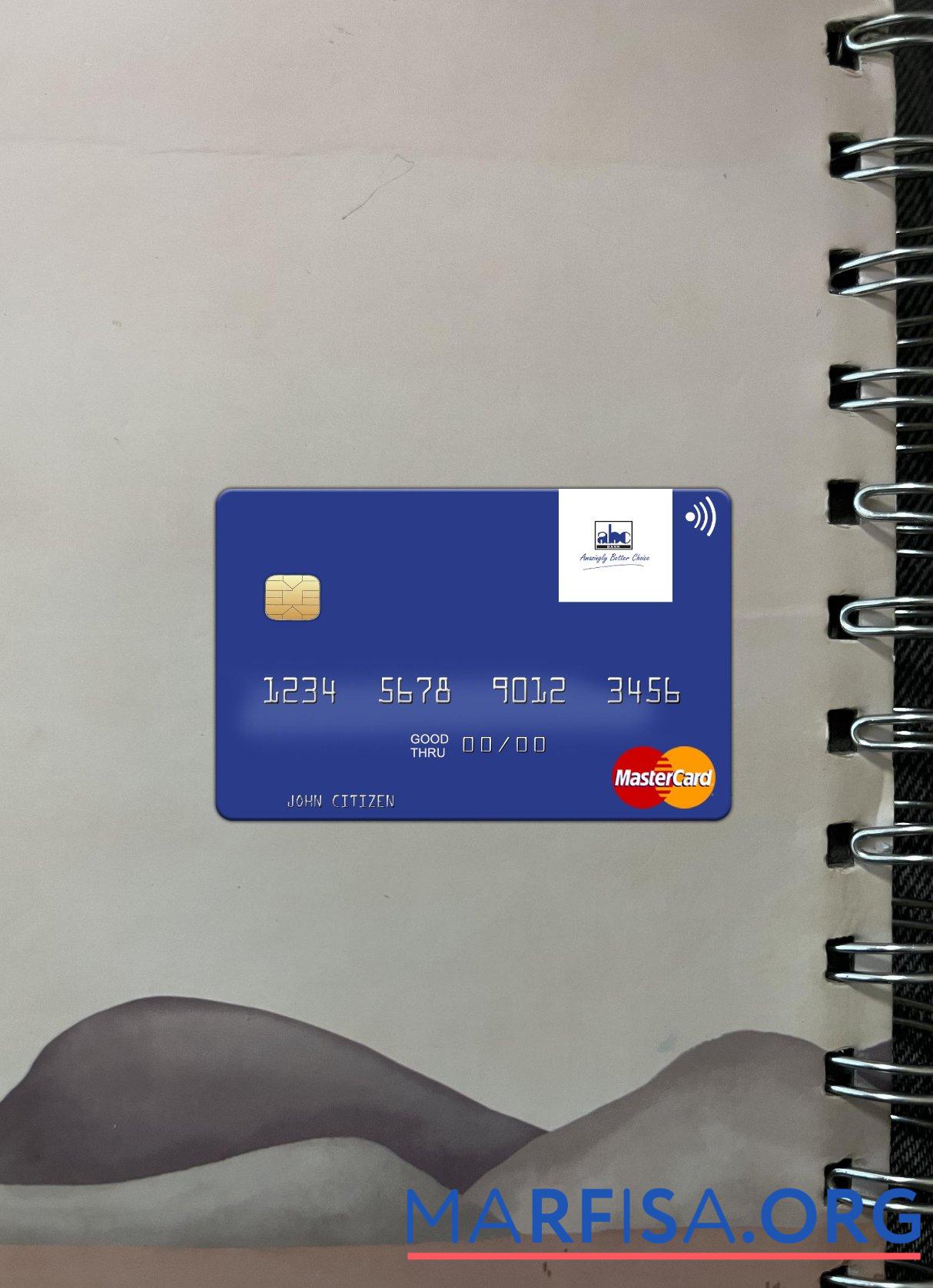 Africa Banking Corporation (ABC) Кения mastercard фотообраз Лицевая сторона предпросмотр