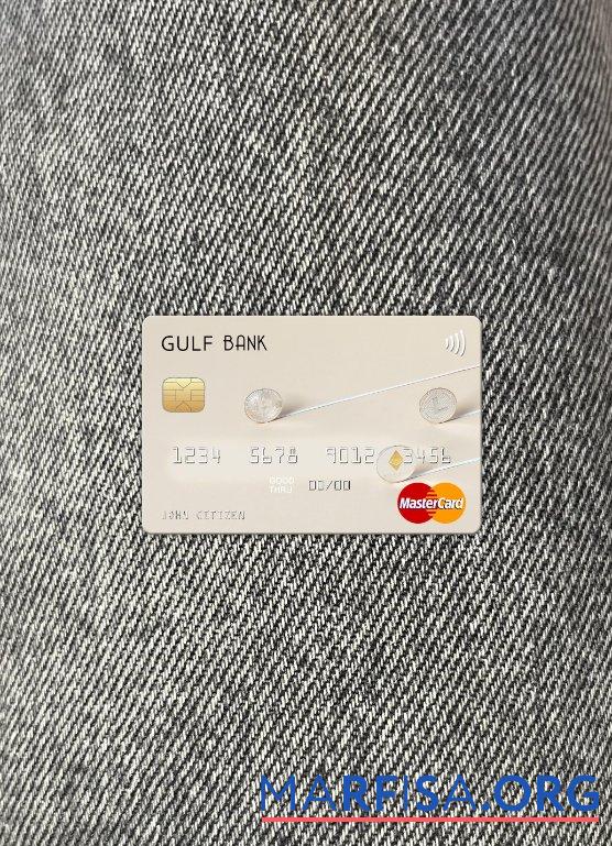 Алжир Gulf Банковский mastercard фотообраз Лицевая сторона дизайн
