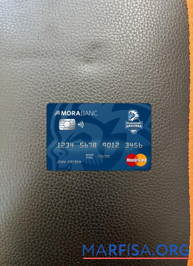 Андорра Morabank mastercard фотообраз Лицевая сторона образец