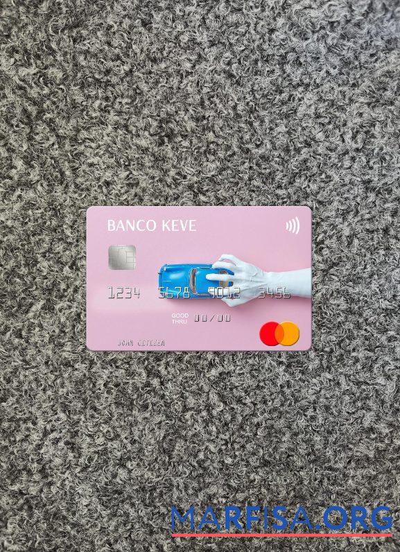 Ангола Banco Keve mastercard фотообраз Лицевая сторона образец