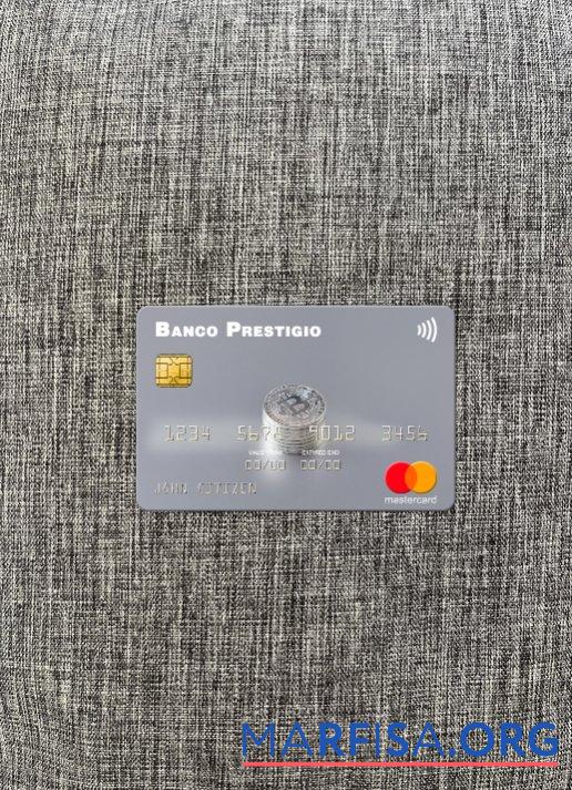 Ангола Banco Prestigio, S.A. mastercard фотообраз Лицевая сторона дизайн