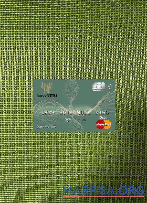 Ангола Banco Yetu Банковский master Карта фотообраз Лицевая сторона образец
