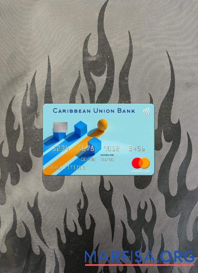 Антигуа и Барбуда Caribbean союз Банковский mastercard фотообраз Лицевая сторона предпросмотр
