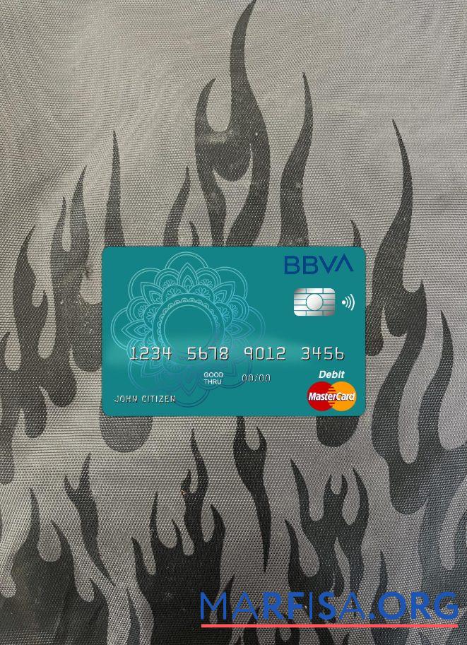 Аргентина BBVA Банковский mastercard Дебет фотообраз Лицевая сторона предпросмотр