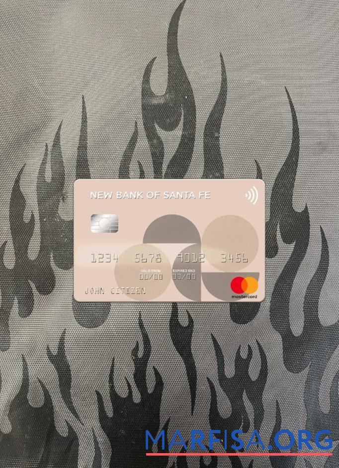Аргентина Новый Банковский of Santa Fe mastercard фотообраз Лицевая сторона предпросмотр