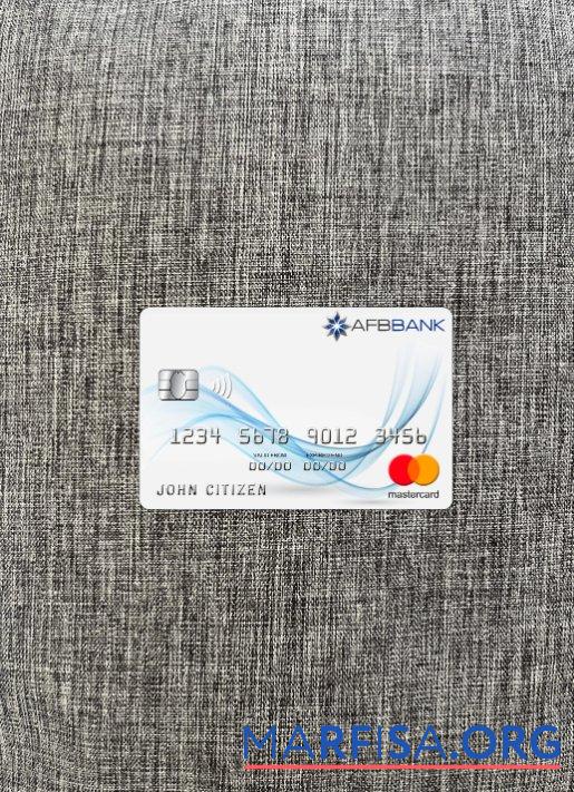 Азербайджан AFB Банковский mastercard фотообраз Лицевая сторона предпросмотр