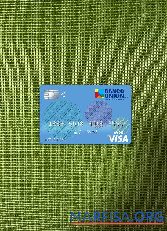 Боливия Banco союз Банковский Виза Карта фотообраз Лицевая сторона макет