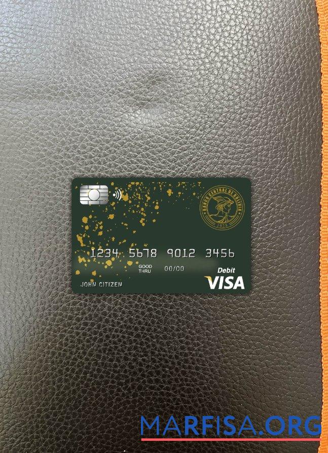Боливия Banco central de Боливия Банковский Виза Карта фотообраз Лицевая сторона шаблон
