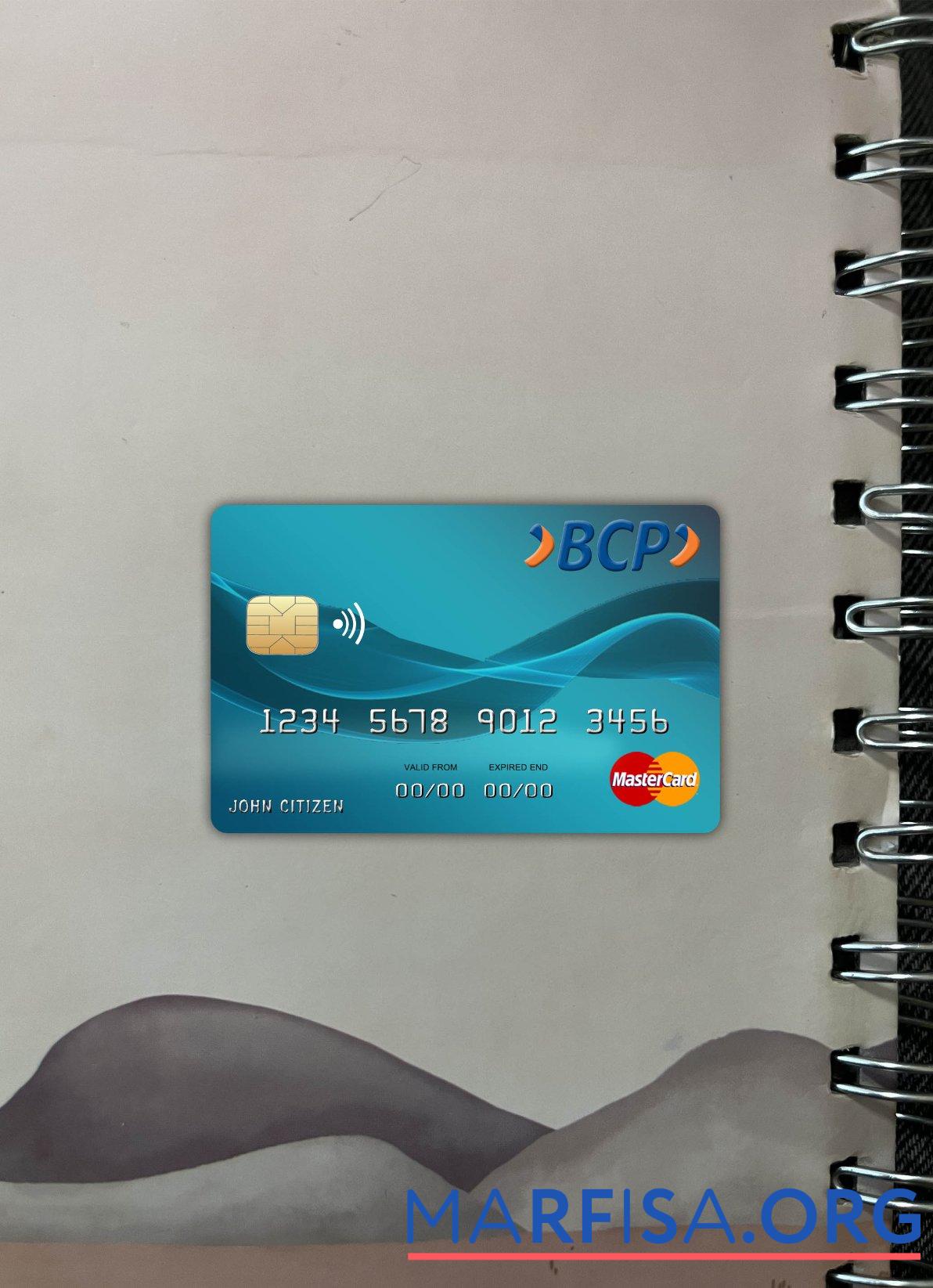Боливия Credito Банковский mastercard фотообраз Лицевая сторона дизайн