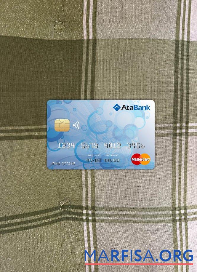 Босния и Герцеговина Ata Банковский mastercard фотообраз Лицевая сторона образец
