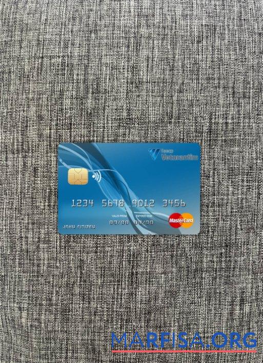 Бразилия Votorantim Банковский mastercard фотообраз Лицевая сторона макет