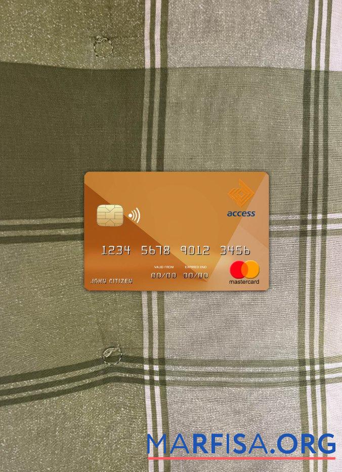 Бурунди Access Банковский mastercard фотообраз Лицевая сторона образец