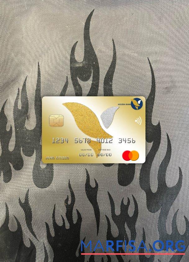 Камбоджа Acleda Банковский mastercard фотообраз Лицевая сторона дизайн