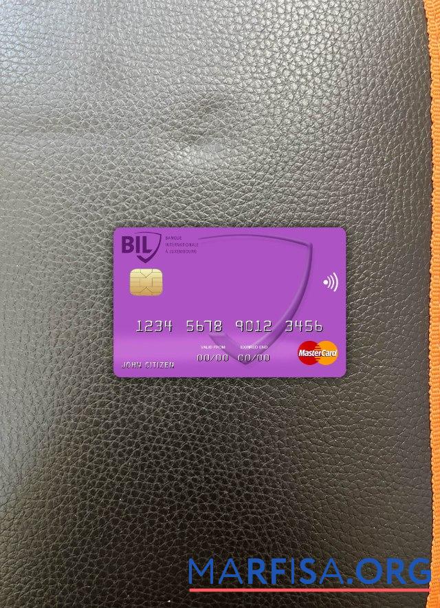 Канада Internationale pour le Centrafrique Банковский mastercard фотообраз Лицевая сторона шаблон