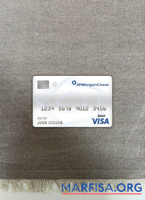 Канада JP Morgan chase Банковский Виза Дебет Карта фотообраз Лицевая сторона дизайн