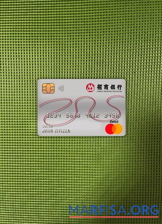 Китай Merchants Банковский master Дебет Карта фотообраз Лицевая сторона дизайн
