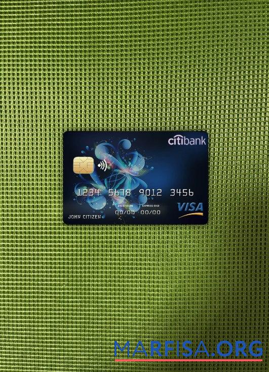 Co╠éte d'Ivoire Citi Банковский Виза Карта фотообраз Лицевая сторона дизайн