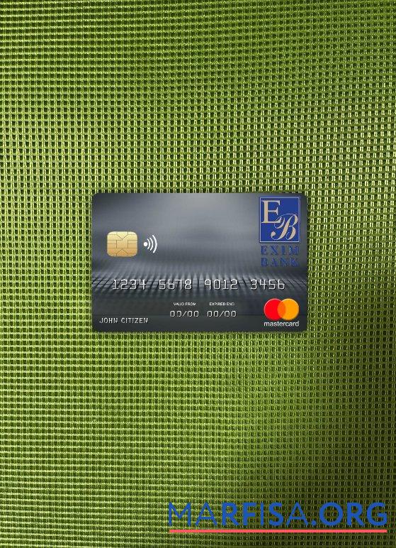 Коморы Exim Банковский mastercard фотообраз Лицевая сторона образец