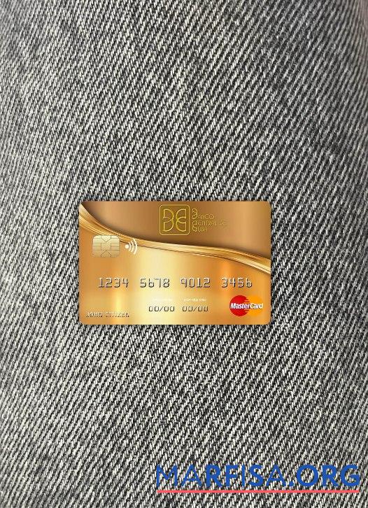 Куба Nacional Банковский mastercard фотообраз Лицевая сторона дизайн