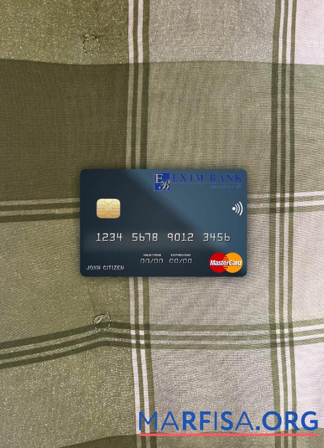 Джибути Exim Банковский mastercard фотообраз Лицевая сторона макет
