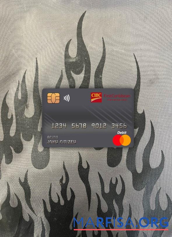 Доминика Cibc first caribbean international Банковский master Дебет Карта фотообраз Лицевая сторона предпросмотр