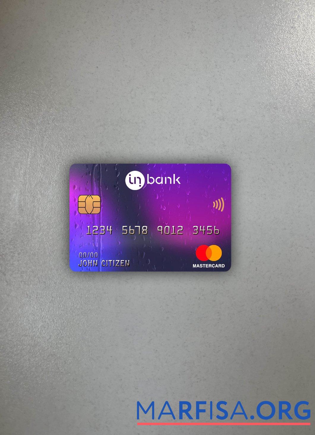 Эстония Idbank master Карта фотообраз Лицевая сторона образец