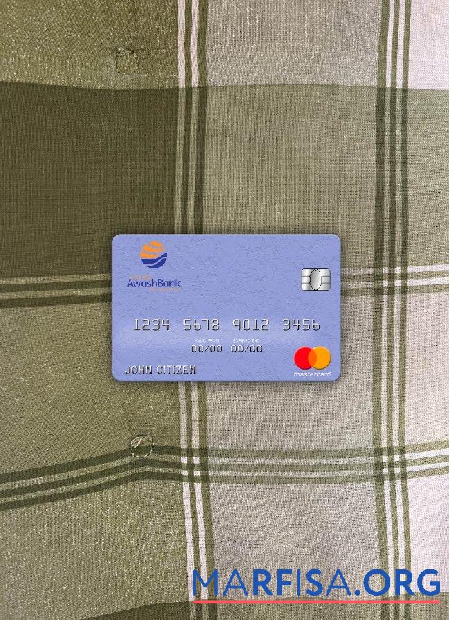 Эфиопия Awash International Банковский mastercard фотообраз Лицевая сторона дизайн