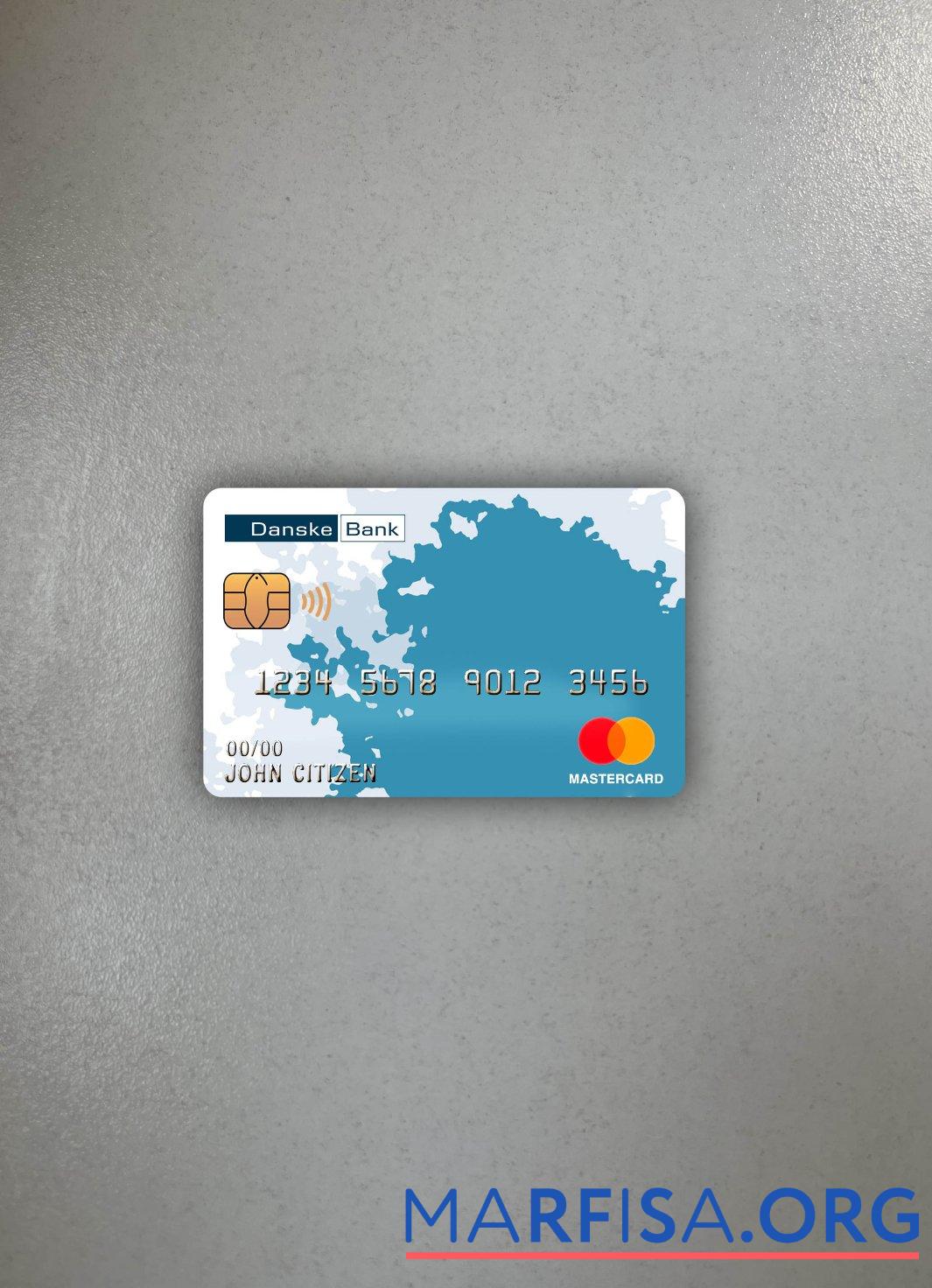 Финляндия Danske Банковский mastercard фотообраз Лицевая сторона дизайн