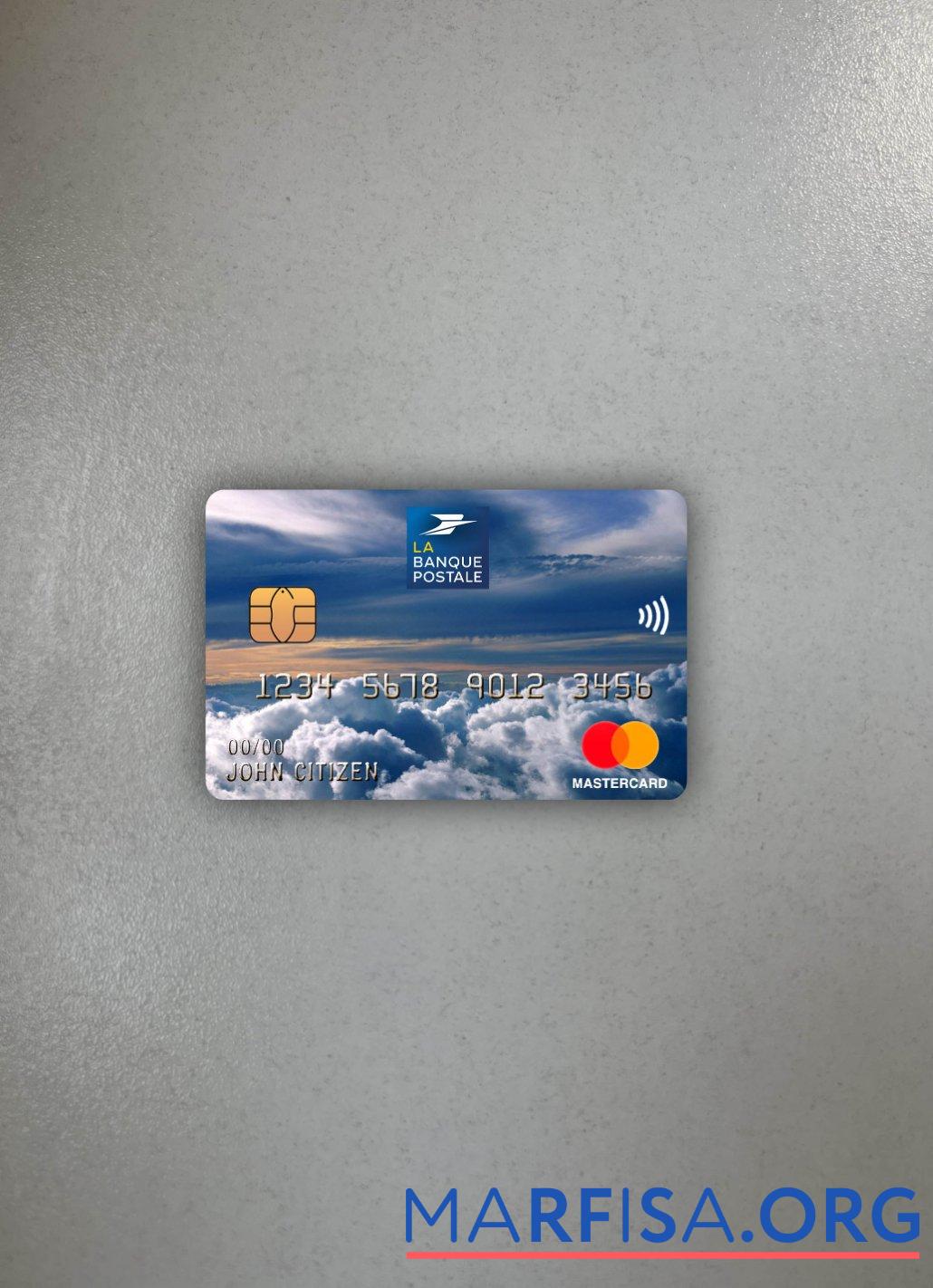 Франция La Banque Postale Банковский mastercard фотообраз Лицевая сторона дизайн