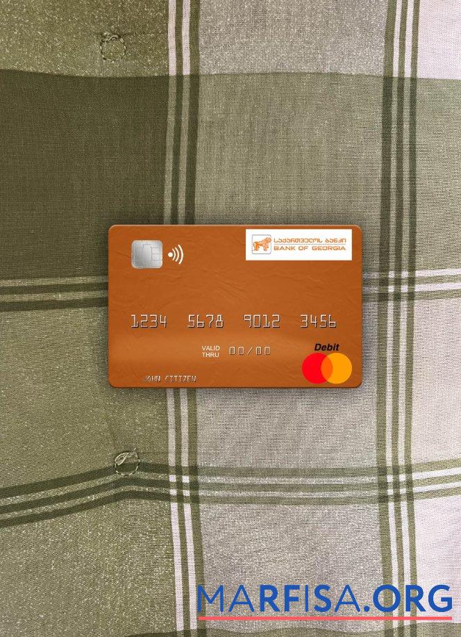 Грузия Банковский of Грузия mastercard фотообраз Лицевая сторона предпросмотр