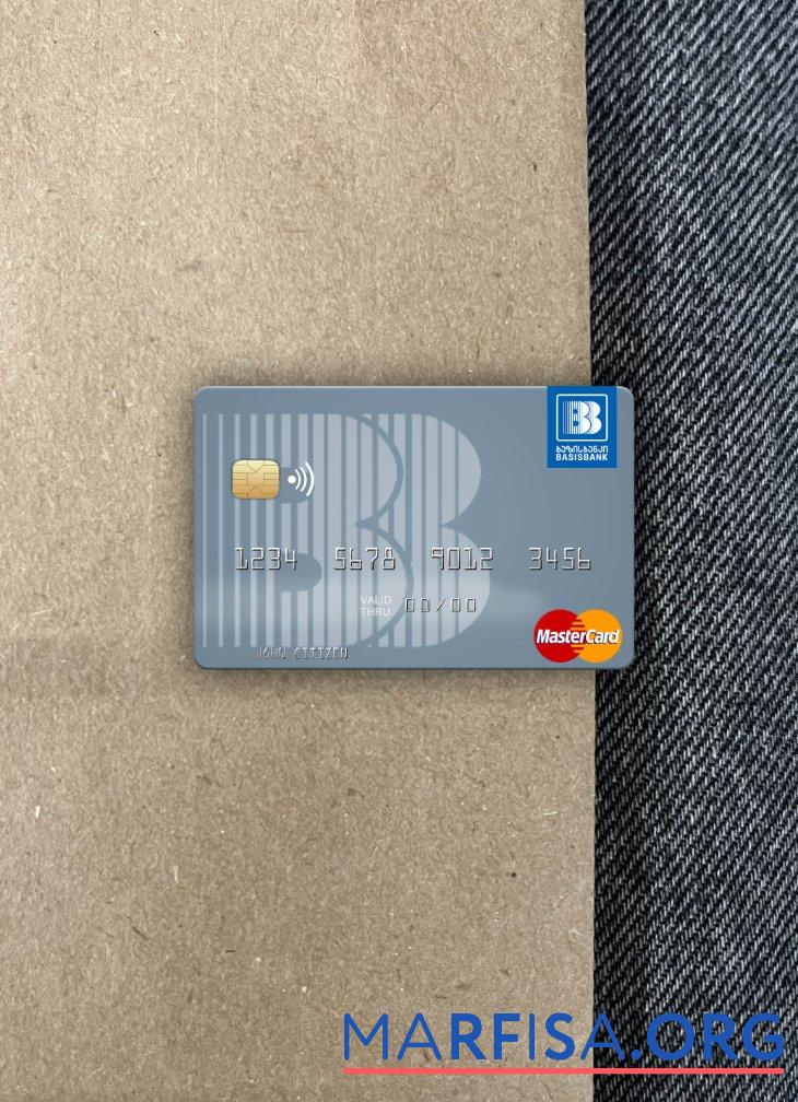 Грузия Basis Банковский mastercard фотообраз Лицевая сторона образец